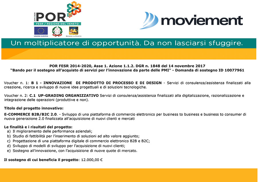 por - sostegno all'innovazione